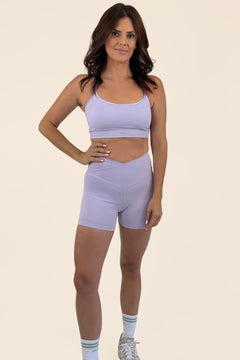 SHORTS FLORA - Lilac