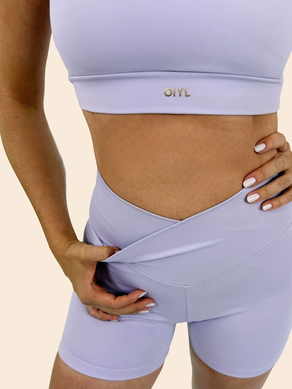 SHORTS FLORA - Lilac