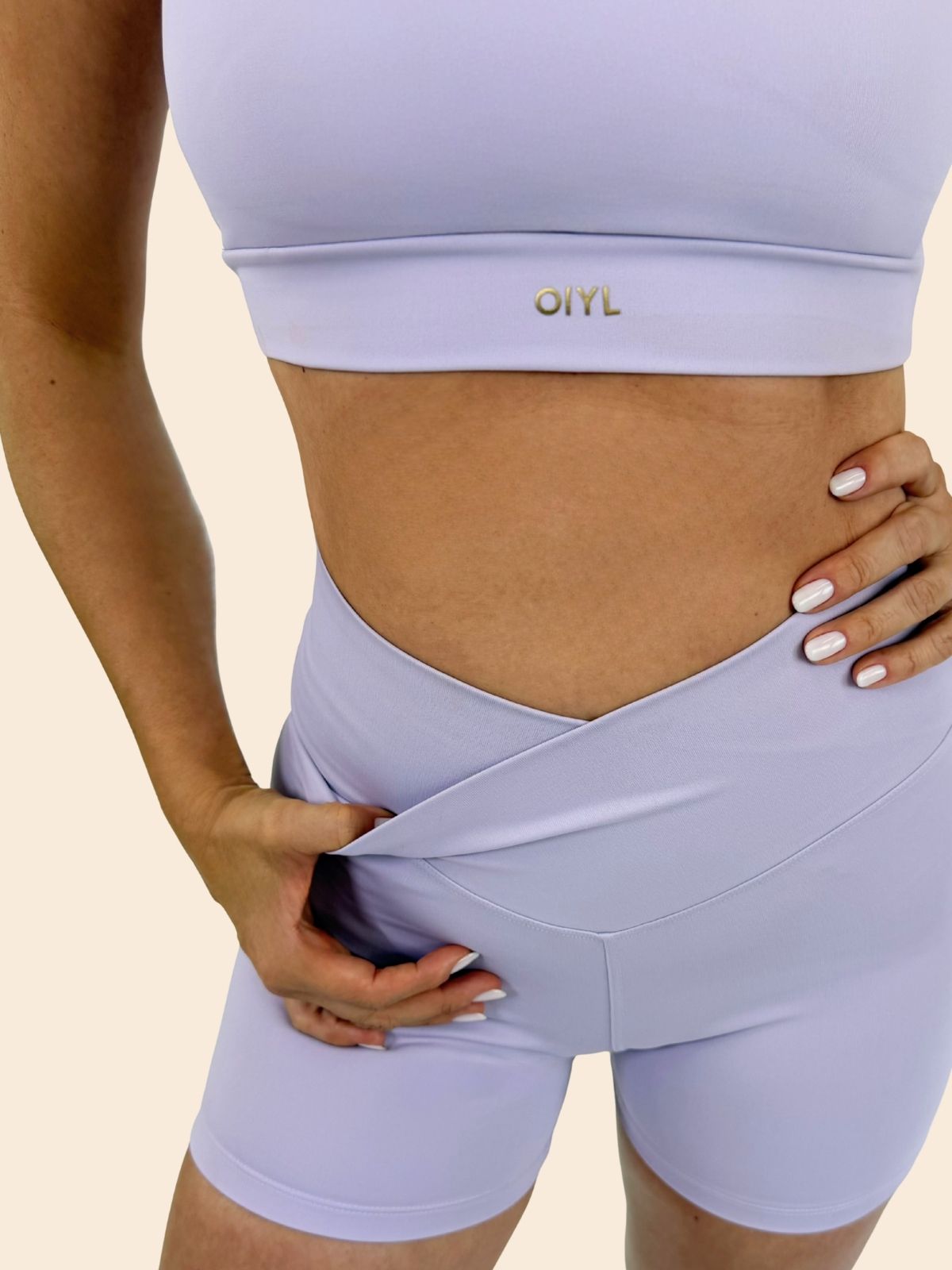 SHORTS FLORA - Lilac