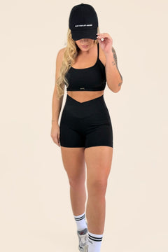 SHORTS FLORA - Preto
