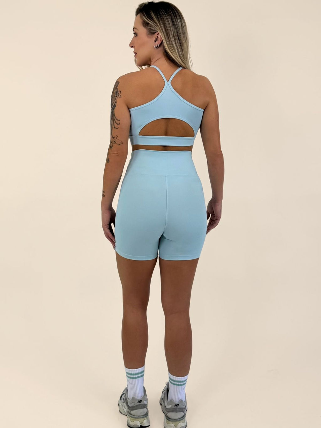 SHORTS FLORA - Céu Azul