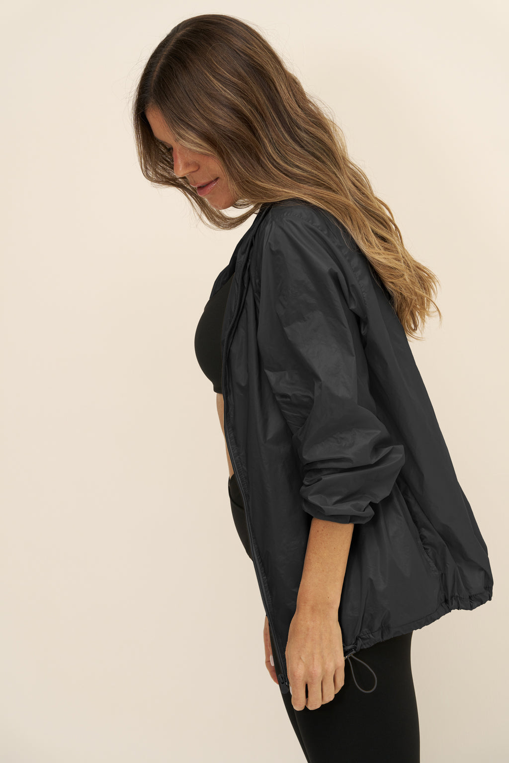 JAQUETA CORTA VENTO  CUSHY - Preto