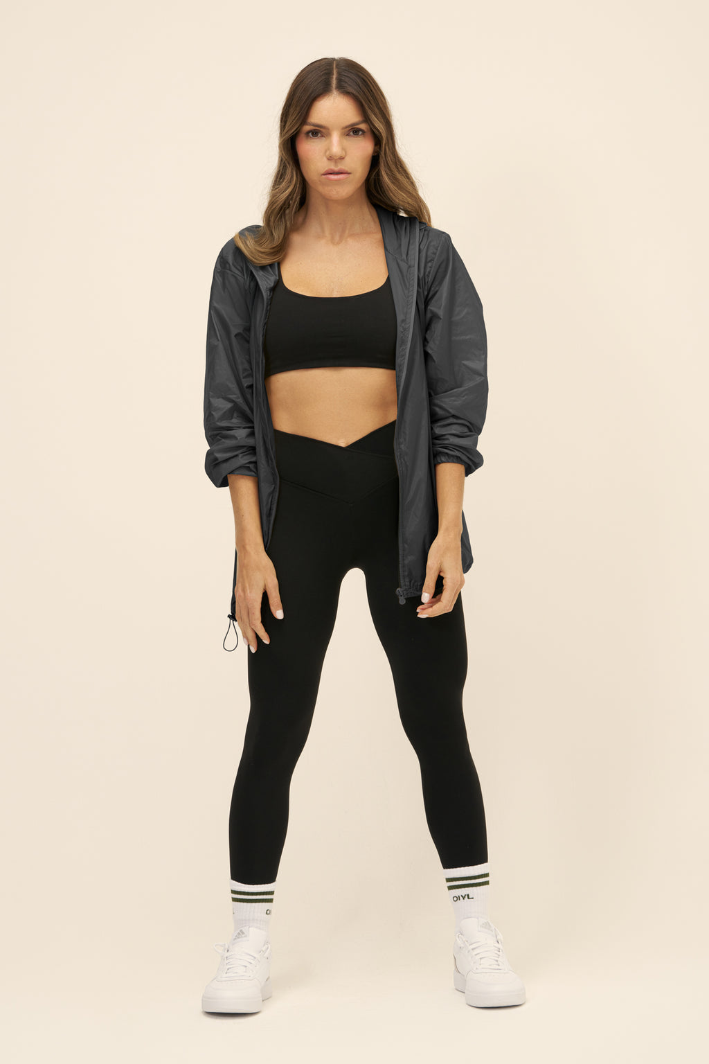 JAQUETA CORTA VENTO  CUSHY - Preto