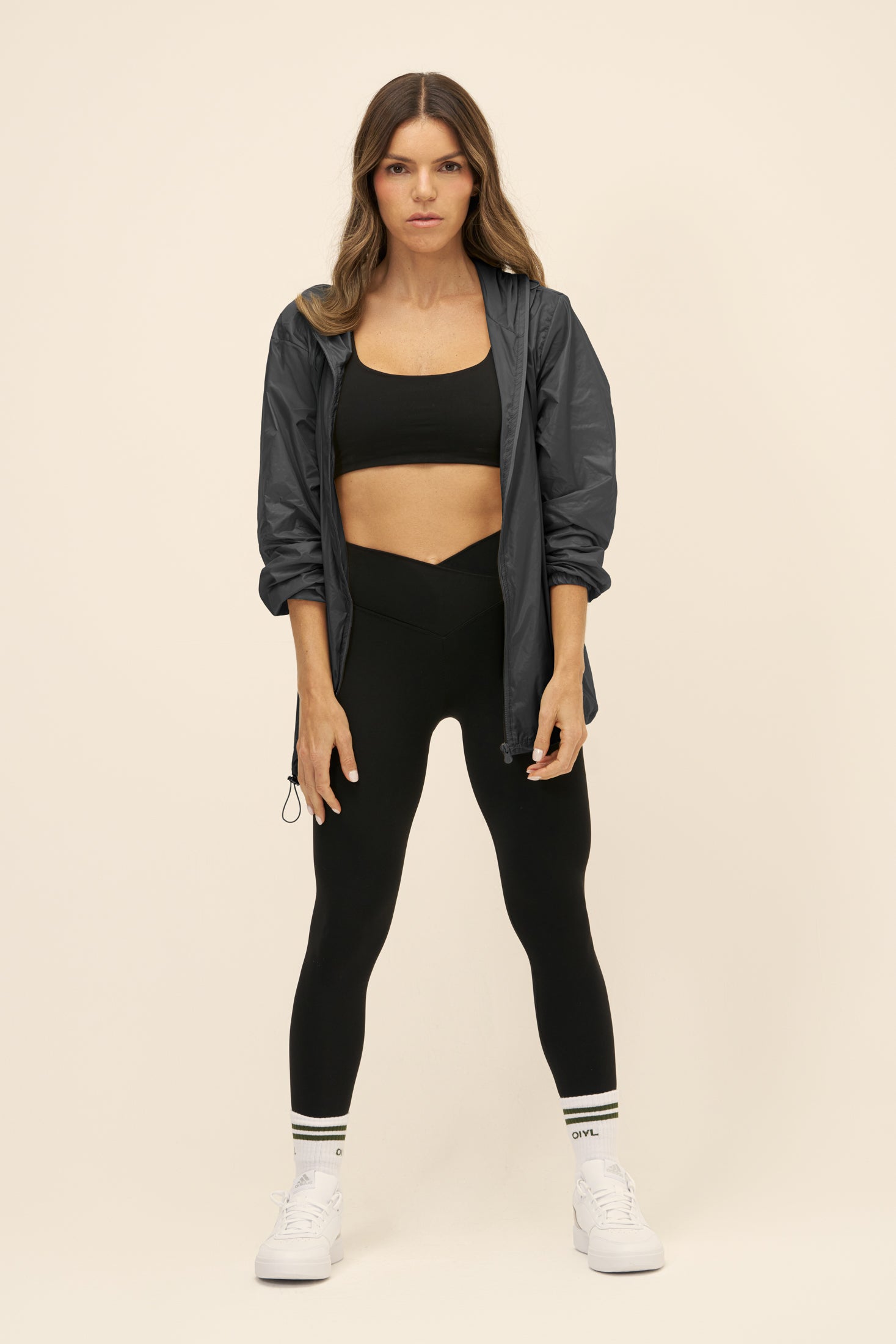 JAQUETA CORTA VENTO  CUSHY - Preto