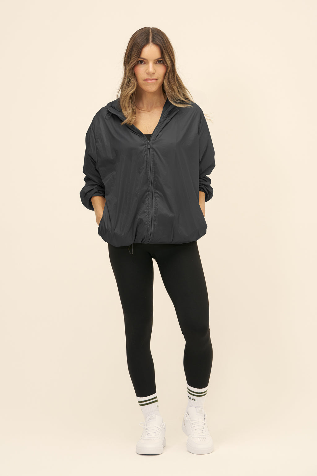 JAQUETA CORTA VENTO  CUSHY - Preto